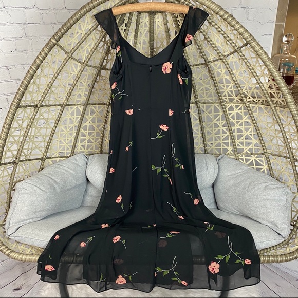 Beyond by Ashley Graham Floral Maxi Dress -Black - Picture 4 of 8